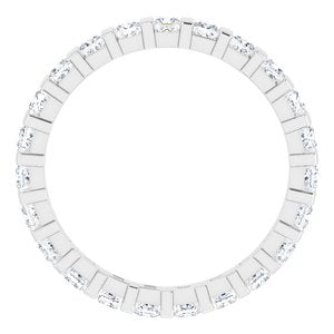 Bande d'éternité en platine 1 1/6 CTW Diamond