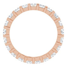 Load image into Gallery viewer, 14K Rose 1 1/2 CTW Diamond Eternity Band
