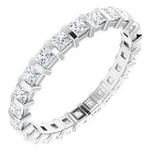Load image into Gallery viewer, Platinum 1 1/8 CTW Diamond Eternity Band
