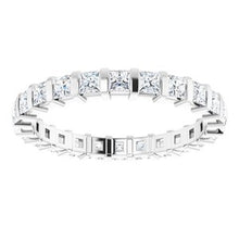 Load image into Gallery viewer, Platinum 1 1/8 CTW Diamond Eternity Band
