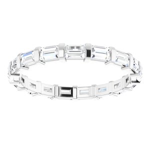 Bracelet d'éternité en diamant 14K blanc 1 1/4 CTW