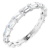 Load image into Gallery viewer, Platinum 1 1/4 CTW Diamond Eternity Band
