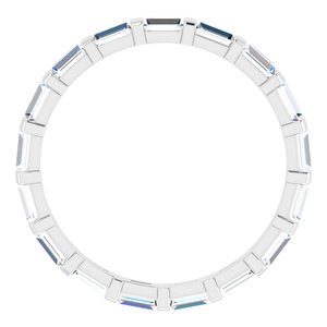 Bracelet d'éternité en diamant 14K blanc 1 1/4 CTW