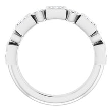 Charger l&#39;image dans la galerie, Jonc anniversaire Platinum 1 CTW Diamond
