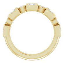 Charger l&#39;image dans la galerie, Jonc anniversaire en diamant 14K jaune 1 CTW
