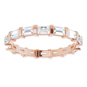 14K Rose 1 1/3 CTW Diamond Eternity Band