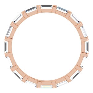14K Rose 1 1/3 CTW Diamond Eternity Band
