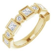 Charger l&#39;image dans la galerie, Jonc anniversaire en diamant 14K jaune 1 CTW
