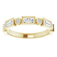 Charger l&#39;image dans la galerie, Bande d&#39;anniversaire en diamant jaune 14K 3/4 CTW
