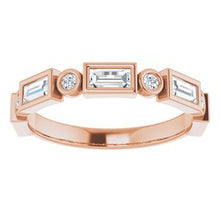 Charger l&#39;image dans la galerie, 14K Rose 3/4 CTW Diamond Anniversary Band
