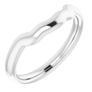 Sterling Silver Band for 7.4 mm Round Ring