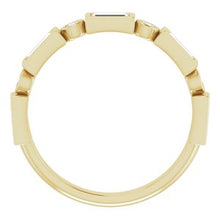 Charger l&#39;image dans la galerie, Bande d&#39;anniversaire en diamant jaune 14K 3/4 CTW
