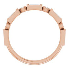 Charger l&#39;image dans la galerie, 14K Rose 3/4 CTW Diamond Anniversary Band

