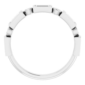Bande d'anniversaire en diamant blanc 3/4 CTW 14K