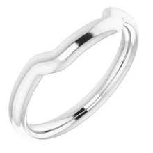 Load image into Gallery viewer, Sterling Silver Band for 7 mm Asscher Ring
