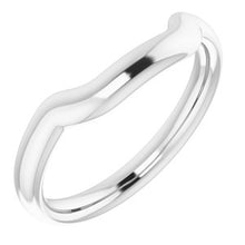 Load image into Gallery viewer, Sterling Silver Band for 9 mm Asscher Ring
