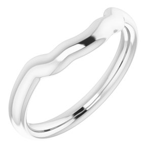 Sterling Silver Band for 8 mm Round Ring