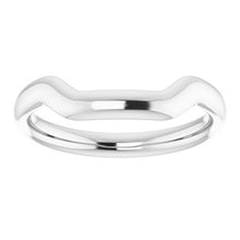 Load image into Gallery viewer, Sterling Silver Band for 10 mm Asscher Ring
