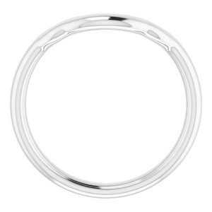 Sterling Silver Band for 12x10 mm Oval Ring