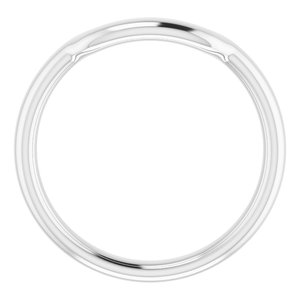 Sterling Silver Band for 7x5 mm Emerald Ring