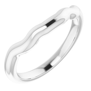 Sterling Silver Band for 5 mm Asscher Ring