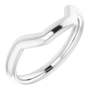 Sterling Silver Band for 11x9 mm Emerald Ring