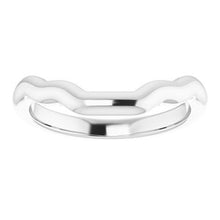 Charger l&#39;image dans la galerie, Sterling Silver Band for 8x6 mm Emerald Ring
