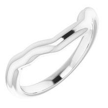 Charger l&#39;image dans la galerie, Sterling Silver Band for 9x7 mm Emerald Ring
