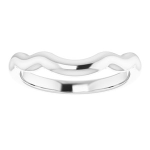 Sterling Silver Band for 7.4 mm Round Ring