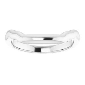 Sterling Silver Band for 8 mm Square Ring