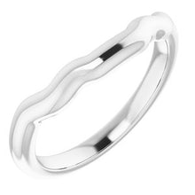 Charger l&#39;image dans la galerie, Sterling Silver Band for 6 mm Asscher Ring

