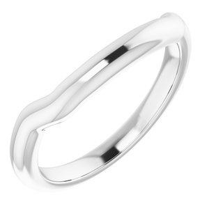 Sterling Silver Band for 5.5 mm Square Ring