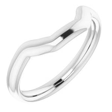 Load image into Gallery viewer, Sterling Silver Band for 10x8 mm Emerald Ring
