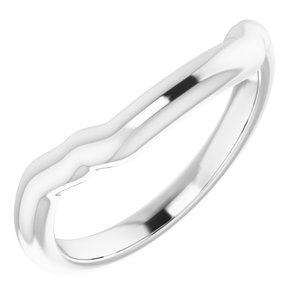 Sterling Silver Band for 8 mm Square Ring