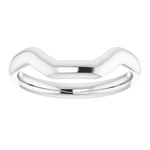 Sterling Silver Band for 10x8 mm Emerald Ring
