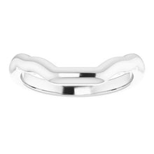 Charger l&#39;image dans la galerie, Sterling Silver Band for 9x7 mm Emerald Ring
