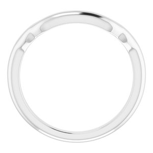 Sterling Silver Band for 8 mm Square Ring