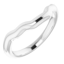 Charger l&#39;image dans la galerie, Sterling Silver Band for 8x6 mm Emerald Ring
