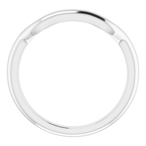 Sterling Silver Band for 4 mm Square Ring