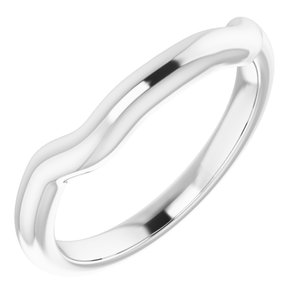 Sterling Silver Band for 4.5 mm Square Ring
