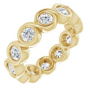 14K Yellow 1 1/3 CTW Diamond Eternity Band