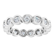Charger l&#39;image dans la galerie, Jonc éternité diamant platine 7/8 CTW
