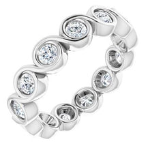 Load image into Gallery viewer, Platinum 9/10 CTW Diamond Eternity Band
