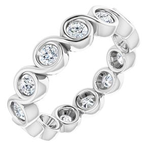 Platinum 9/10 CTW Diamond Eternity Band