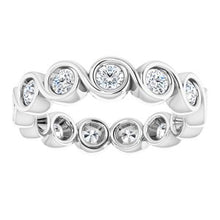 Load image into Gallery viewer, Platinum 9/10 CTW Diamond Eternity Band
