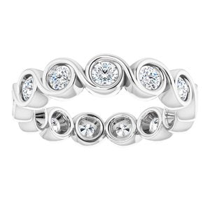 Platinum 9/10 CTW Diamond Eternity Band