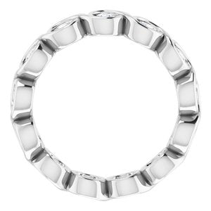 Platinum 9/10 CTW Diamond Eternity Band