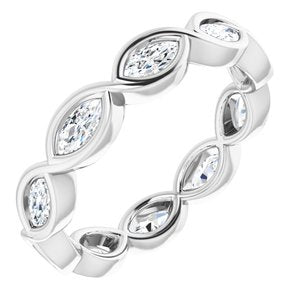 Platinum 3/4 CTW Diamond Eternity Band