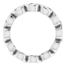 Charger l&#39;image dans la galerie, Bracelet éternité diamant 14K blanc 1 1/5 CTW
