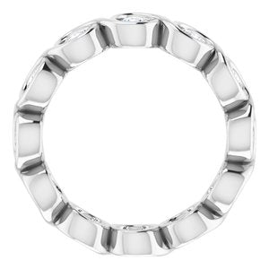 Bracelet éternité diamant 14K blanc 1 1/5 CTW